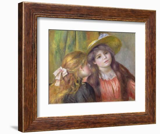 Portrait of Two Girls, C.1890-92-Pierre-Auguste Renoir-Framed Giclee Print