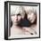 Portrait of Two Young Beautiful Girls Twins in the Studio, Closeup-Yuliya Yafimik-Framed Photographic Print