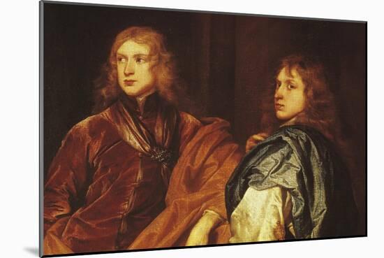 Portrait of Two Young Men-Sir Anthony Van Dyck-Mounted Giclee Print