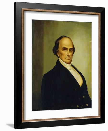 Portrait of U.S. Statesman and Lawyer, Daniel Webster (1782-1852)-Joseph Goodhue Chandler-Framed Giclee Print