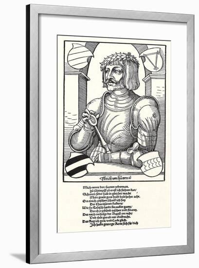 Portrait of Ulrich Von Hutten (1488-152)-Erhard Schoen-Framed Giclee Print