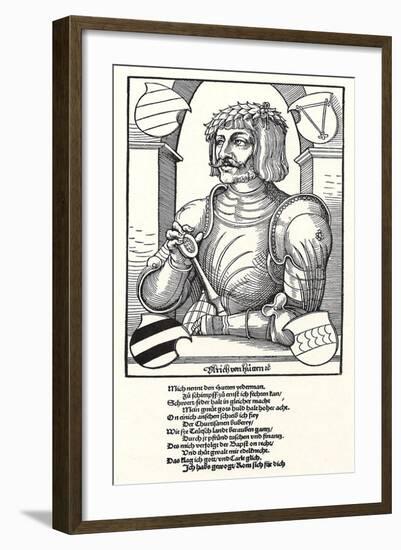 Portrait of Ulrich Von Hutten (1488-152)-Erhard Schoen-Framed Giclee Print