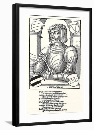 Portrait of Ulrich Von Hutten (1488-152)-Erhard Schoen-Framed Giclee Print