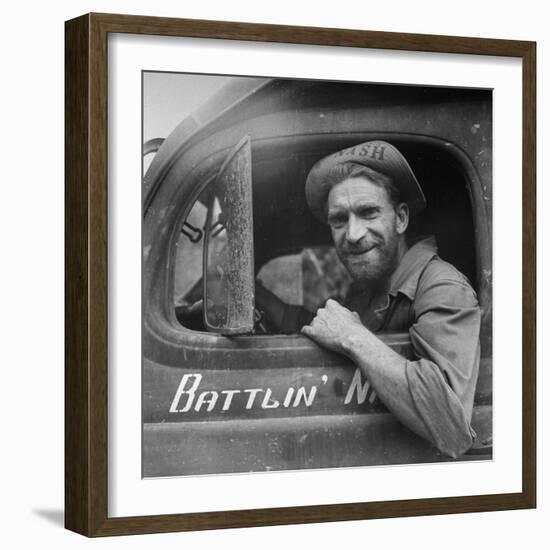 Portrait of Us Army Ambulance Driver Ea Nashlund (Of Portland, Oregon), Ledo Road, Burma, July 1944-Bernard Hoffman-Framed Photographic Print