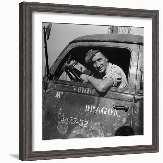 Portrait of Us Army Cpl Kenneth C Atkins (Of Marion, North Carolina), Ledo Road, Burma, July 1944-Bernard Hoffman-Framed Photographic Print