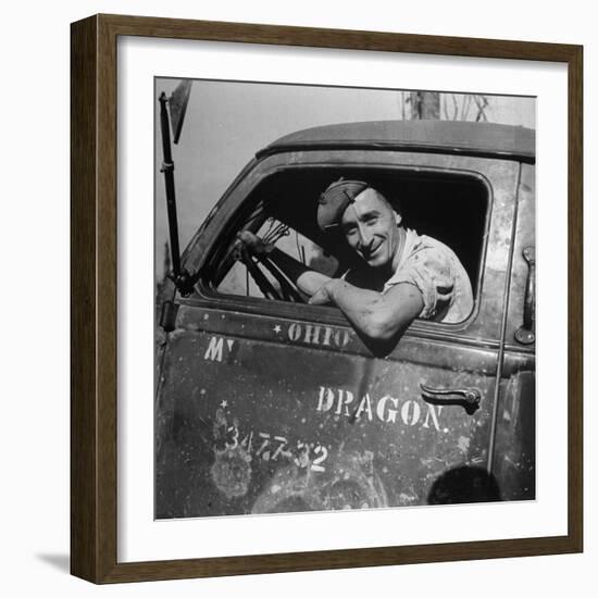 Portrait of Us Army Cpl Kenneth C Atkins (Of Marion, North Carolina), Ledo Road, Burma, July 1944-Bernard Hoffman-Framed Photographic Print