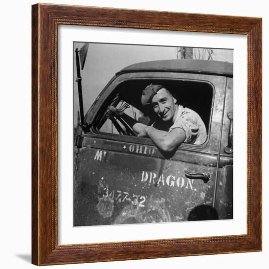 Portrait of Us Army Cpl Kenneth C Atkins (Of Marion, North Carolina), Ledo Road, Burma, July 1944-Bernard Hoffman-Framed Photographic Print