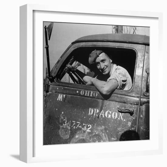 Portrait of Us Army Cpl Kenneth C Atkins (Of Marion, North Carolina), Ledo Road, Burma, July 1944-Bernard Hoffman-Framed Photographic Print