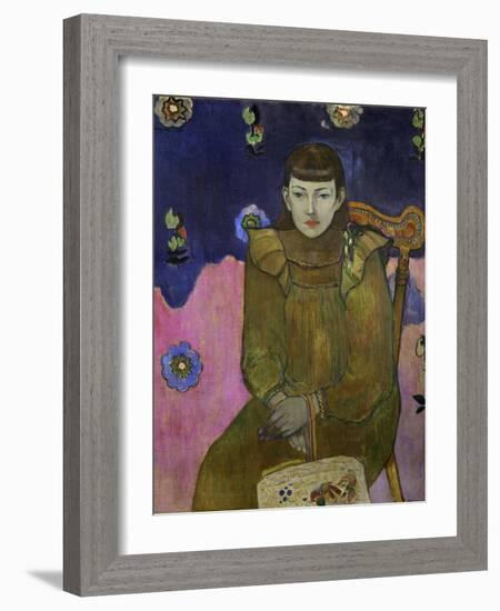 Portrait of Vaiite (Jeann) Goupil, 1896-Paul Gauguin-Framed Giclee Print