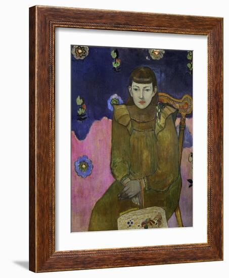 Portrait of Vaiite (Jeann) Goupil, 1896-Paul Gauguin-Framed Giclee Print