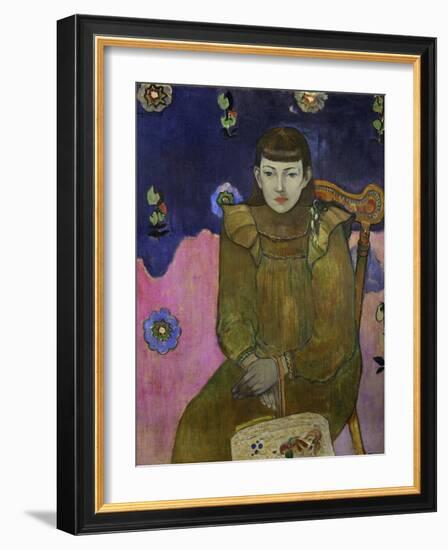 Portrait of Vaiite (Jeann) Goupil, 1896-Paul Gauguin-Framed Giclee Print