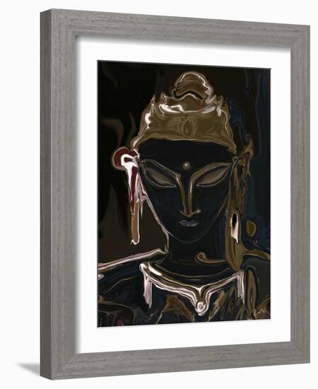portrait of vajrasattva 1-Rabi Khan-Framed Art Print