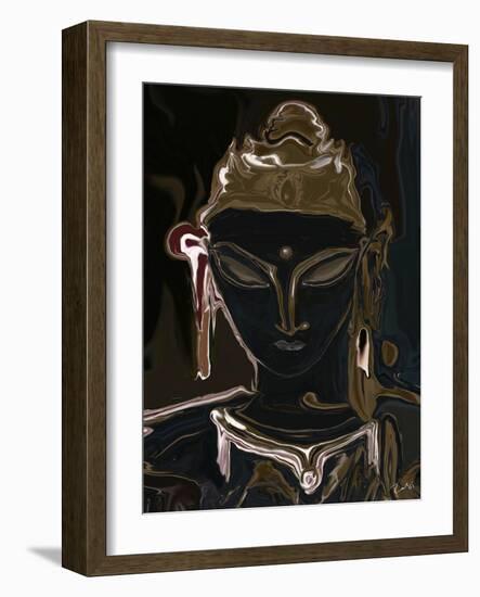 portrait of vajrasattva 1-Rabi Khan-Framed Art Print