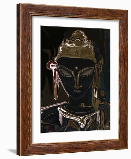 portrait of vajrasattva 1-Rabi Khan-Framed Art Print