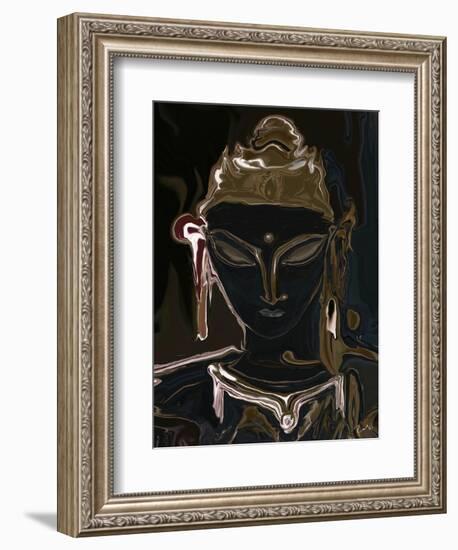 portrait of vajrasattva 1-Rabi Khan-Framed Art Print