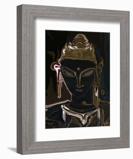 portrait of vajrasattva 1-Rabi Khan-Framed Art Print