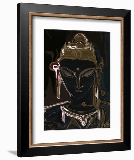 portrait of vajrasattva 1-Rabi Khan-Framed Art Print