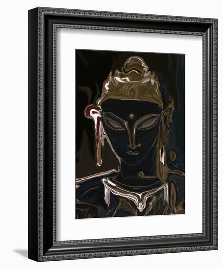 portrait of vajrasattva 1-Rabi Khan-Framed Art Print