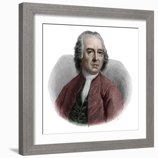 Portrait of Valentin Jamerey-Duval (1695-1775), French librarian and secretary-French School-Framed Giclee Print