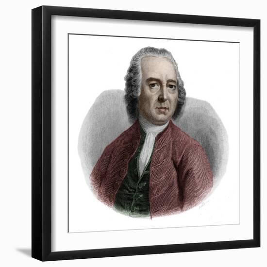 Portrait of Valentin Jamerey-Duval (1695-1775), French librarian and secretary-French School-Framed Giclee Print