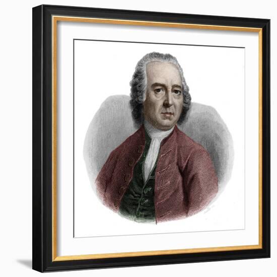 Portrait of Valentin Jamerey-Duval (1695-1775), French librarian and secretary-French School-Framed Giclee Print