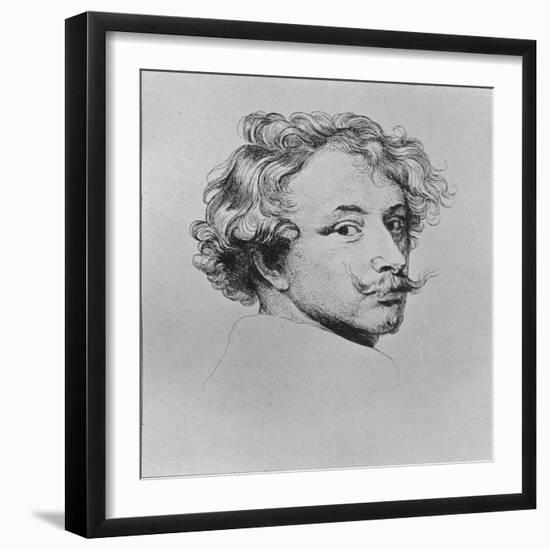 'Portrait of Vandyck', 1635-Anthony Van Dyck-Framed Giclee Print