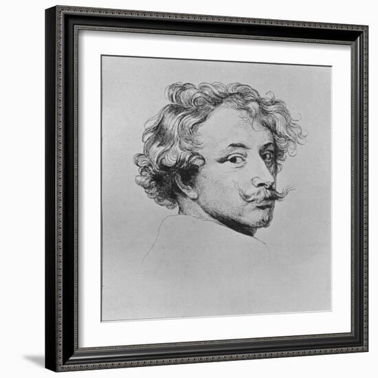 'Portrait of Vandyck', 1635-Anthony Van Dyck-Framed Giclee Print