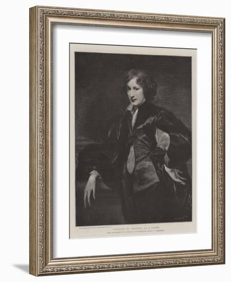 Portrait of Vandyck as a Youth-Sir Anthony Van Dyck-Framed Giclee Print