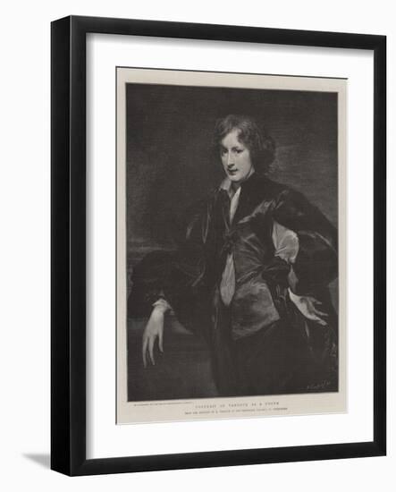 Portrait of Vandyck as a Youth-Sir Anthony Van Dyck-Framed Giclee Print