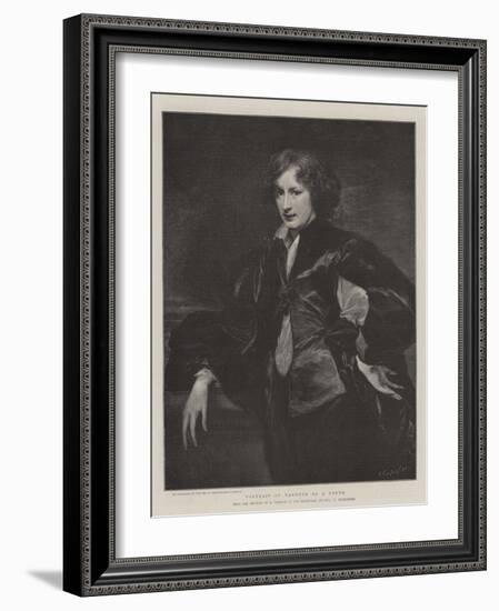 Portrait of Vandyck as a Youth-Sir Anthony Van Dyck-Framed Giclee Print