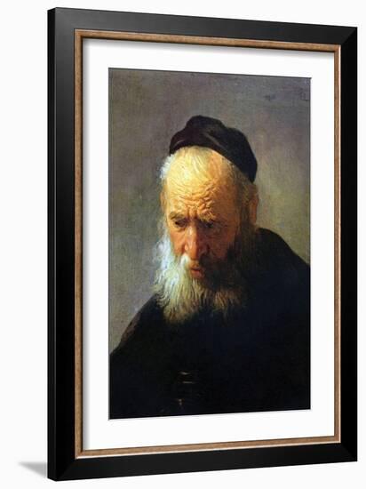 Portrait of Vaters-Rembrandt van Rijn-Framed Art Print