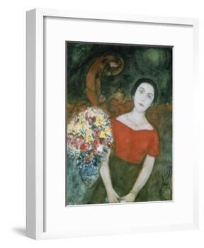 Portrait of Vava-Marc Chagall-Framed Premium Giclee Print