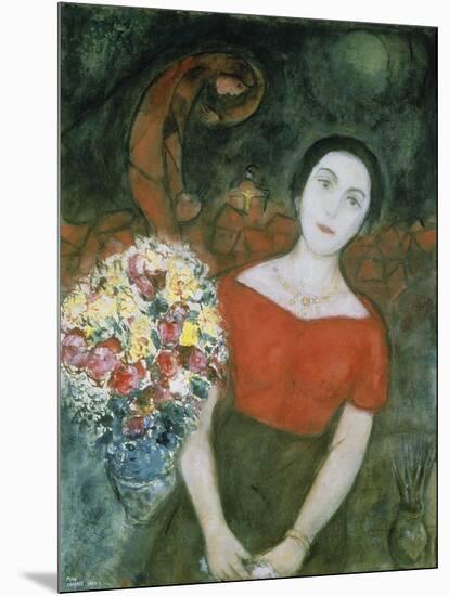 Portrait of Vava-Marc Chagall-Mounted Giclee Print