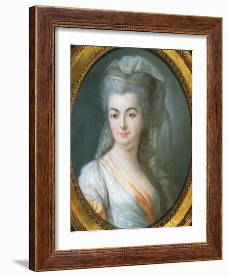 Portrait of Veiled Woman-Louis Michel Van Loo-Framed Giclee Print