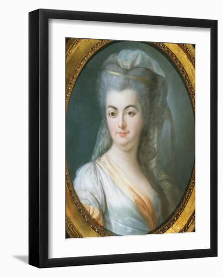 Portrait of Veiled Woman-Louis Michel Van Loo-Framed Giclee Print