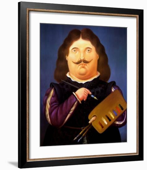 Portrait of Velazquez-Fernando Botero-Framed Art Print