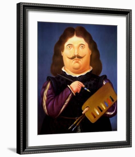 Portrait of Velazquez-Fernando Botero-Framed Art Print