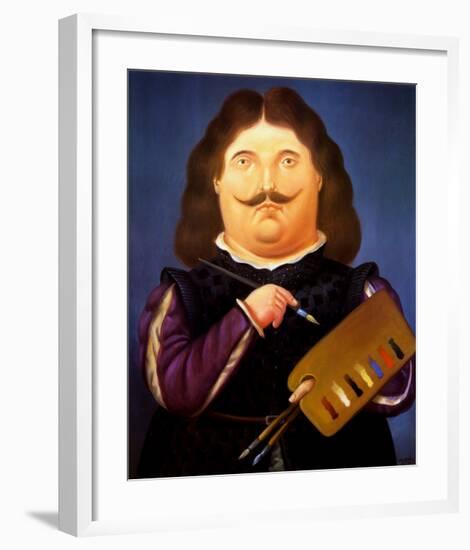 Portrait of Velazquez-Fernando Botero-Framed Art Print