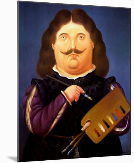 Portrait of Velazquez-Fernando Botero-Mounted Art Print