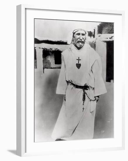 Portrait of Vicomte Charles Eugene De Foucauld-null-Framed Photographic Print