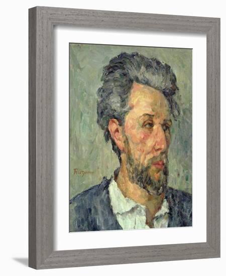 Portrait of Victor Chocquet, 1876-77-Paul Cézanne-Framed Giclee Print