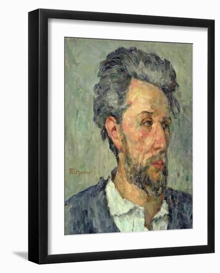 Portrait of Victor Chocquet, 1876-77-Paul Cézanne-Framed Giclee Print