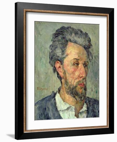 Portrait of Victor Chocquet, 1876-77-Paul Cézanne-Framed Giclee Print