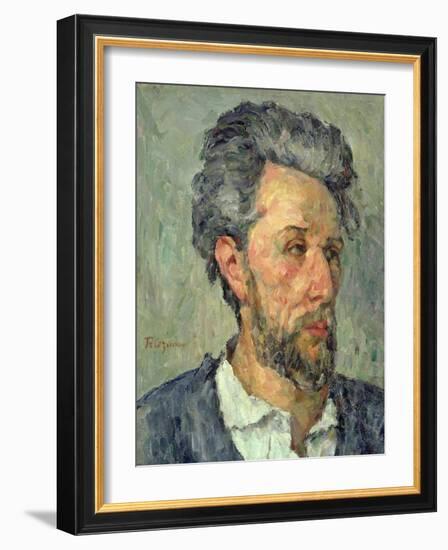 Portrait of Victor Chocquet, 1876-77-Paul Cézanne-Framed Giclee Print