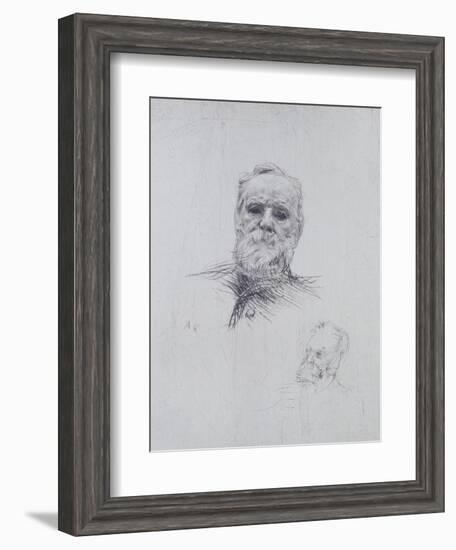 Portrait of Victor Hugo (1802-85)-Auguste Rodin-Framed Giclee Print