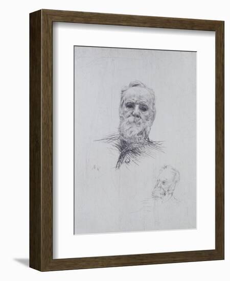 Portrait of Victor Hugo (1802-85)-Auguste Rodin-Framed Giclee Print