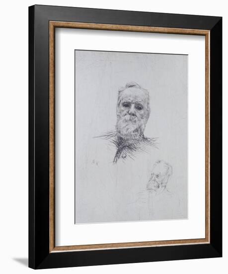 Portrait of Victor Hugo (1802-85)-Auguste Rodin-Framed Giclee Print