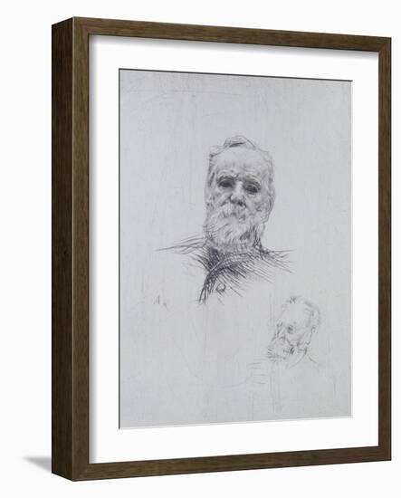 Portrait of Victor Hugo (1802-85)-Auguste Rodin-Framed Giclee Print