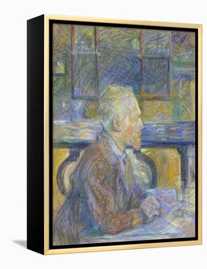 Portrait of Vincent Van Gogh (1853-1890) Par Toulouse-Lautrec, Henri, De (1864-1901), 1887 - Pastel-Vincent van Gogh-Framed Premier Image Canvas