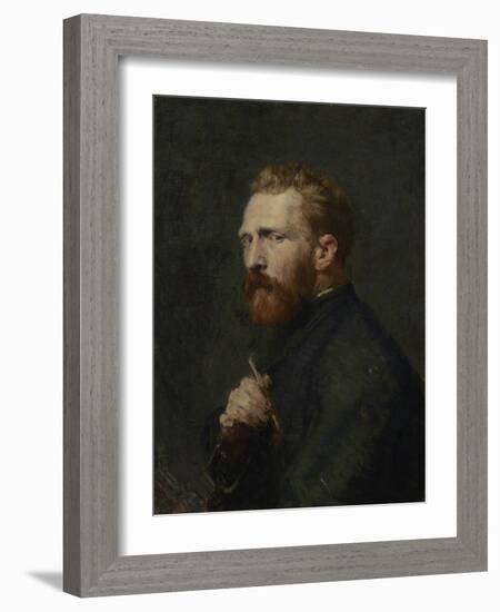 Portrait of Vincent Van Gogh, 1896 (Oil on Canvas)-John Peter Russell-Framed Giclee Print